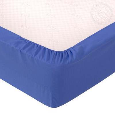 Простыня на резинке 200*200 "Синий" 986 АРТПОСТЕЛЬ поплин