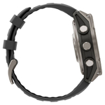 Garmin Fenix 8 PRO, 47 мм, AMOLED, Sapphire, Titanium with Graphite/Black Silicone Band