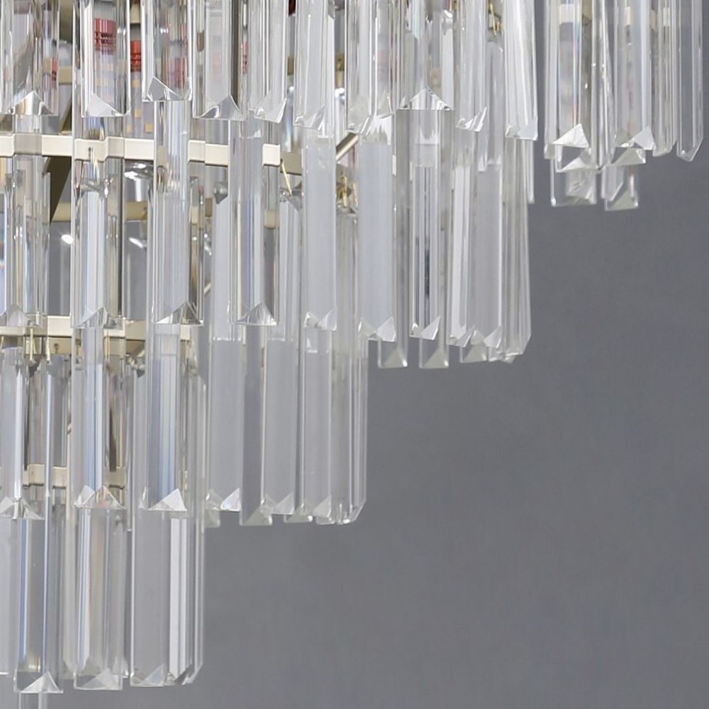 Подвесная люстра ILLUMICO LYRA IL3575-8+4PSQ-24 GD LYRA