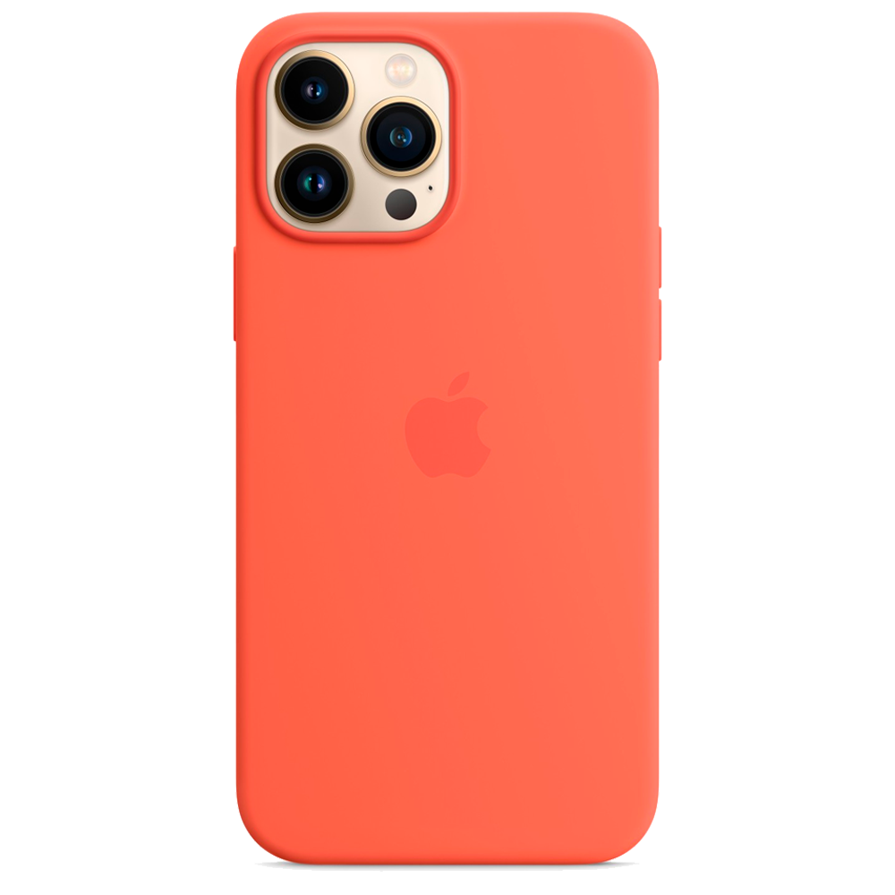 Силиконовый чехол с поддержкой MagSafe Apple Silicone Case для iPhone 13 Pro Max, Nectarine (Спелый нектарин)