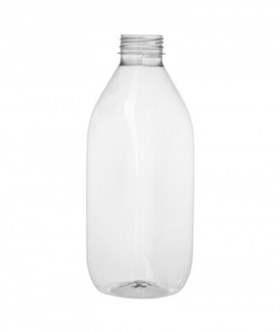 Бутылка ПЭТ 0,33л шир.горло прозр. с крышкой (170шт)