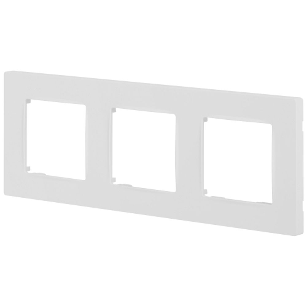 Рамка для розеток и выключателей ЭРА Серия 12 12-5203-01М на 3 поста, Классик, белый матовый
