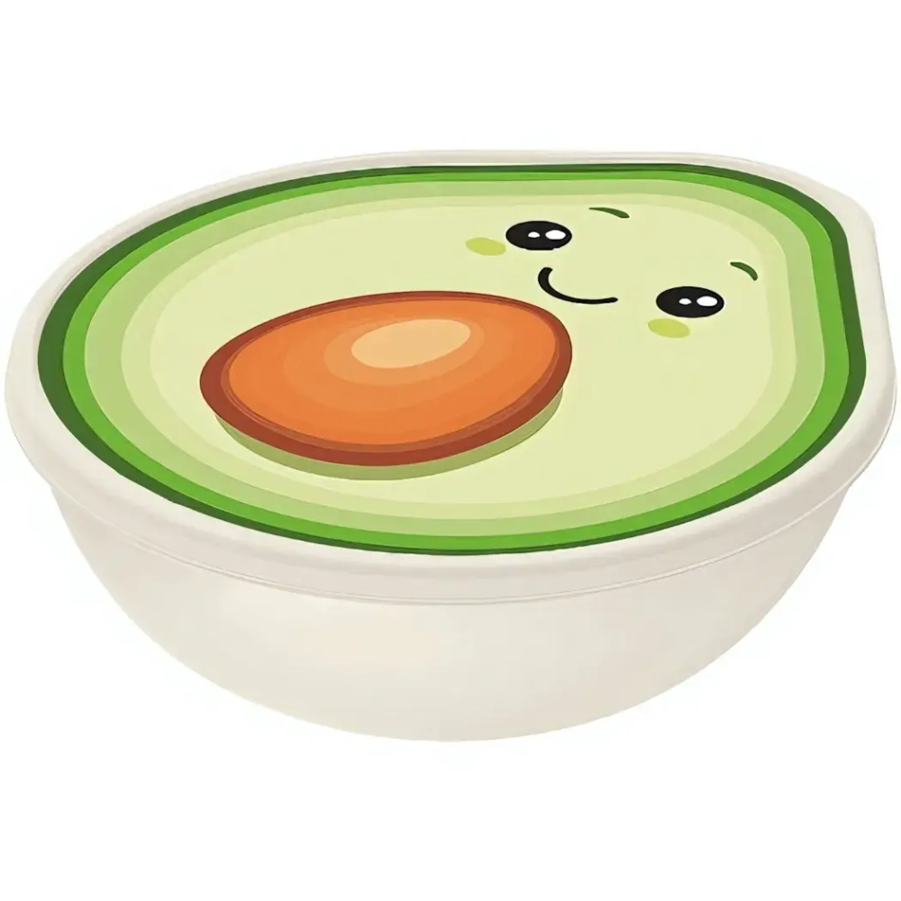 Контейнер пластиковый 400мл (светло-бежевый)