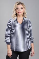 Блузка 1172 синие полоски Novita (Акция)