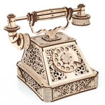 Деревянный конструктор Ретро Телефон (EWA)