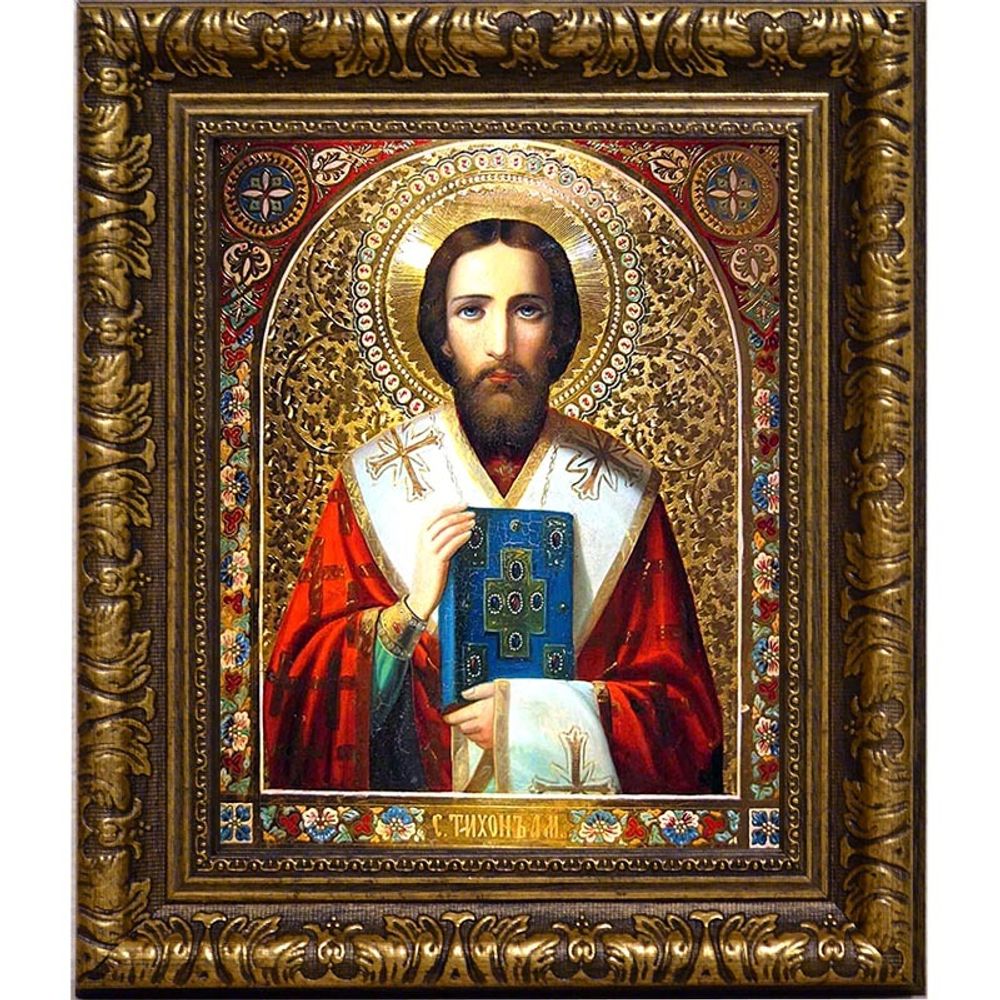 Тихон Амафунтский Святитель, епископ. Икона на холсте.