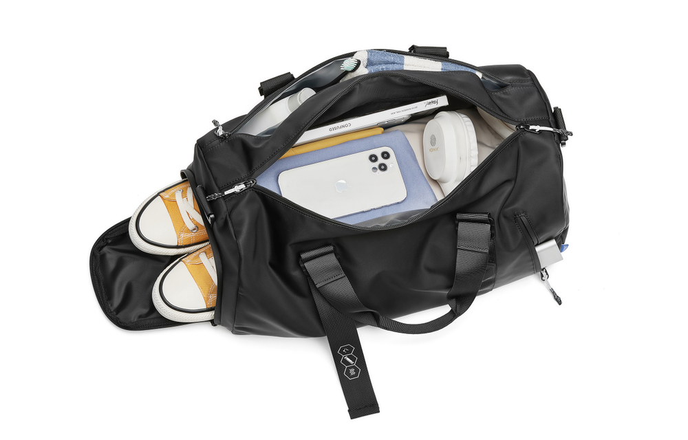 Land Gulls Nylon Gym Bag, Crossbody Bag, Shoulder Bag, Travel Bag Unisex Multicolor