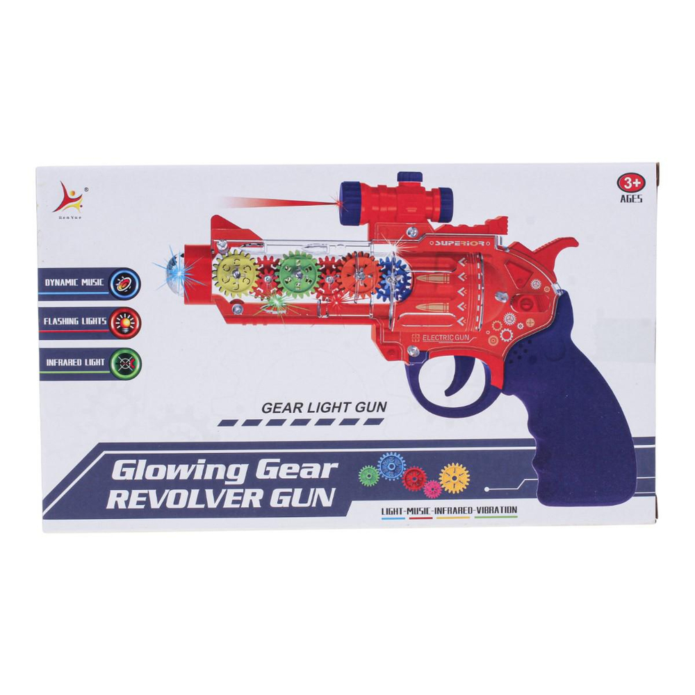 Пистолет на батарейках, коробка 3327-12A