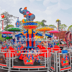 Электрическая Аттракцион карусель «Цирковой слоник», 6,5×6,5×4,2 м