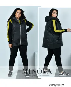 Костюм 8-227-лайм-черный Minova