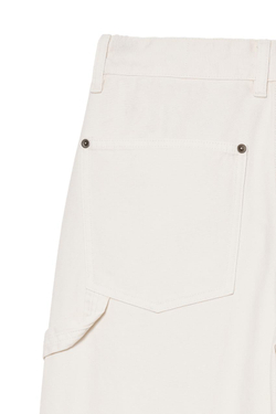 ZARA X BENITO ANTONIO БРЮКИ СВОБОДНОГО КРОЯ С КАРМАНОМ, ЭКРЮ