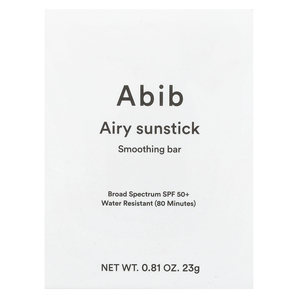 Abib, Airy Sunstick, разглаживающий мыло, SPF 50+, 23 г (0,81 унции)