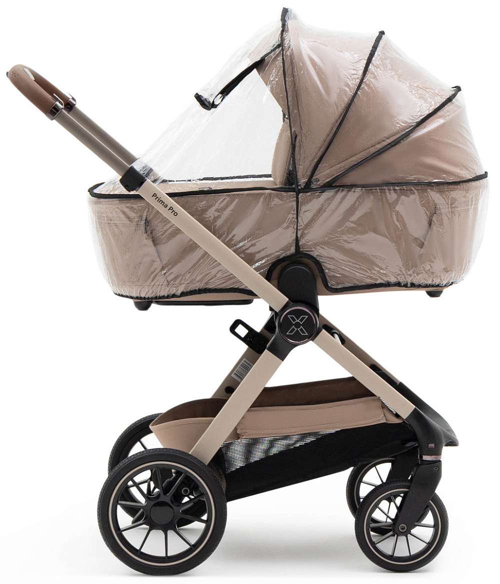 Коляска Agex Prima Pro 3 в 1 с автокреслом i-Safe S Grey APP232 Beige (Бежевый)