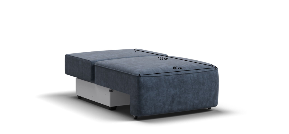 Кинг Модуль спальное место место Велюр Роял синий