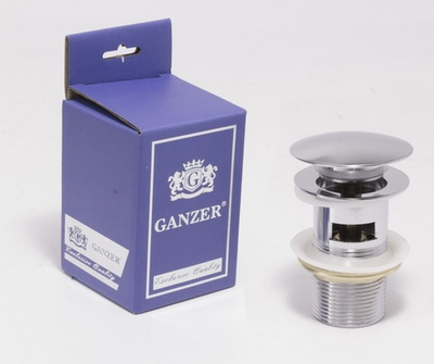 Донный клапан с перел. GANZER  БОЛ/ЭКО (50/1шт)