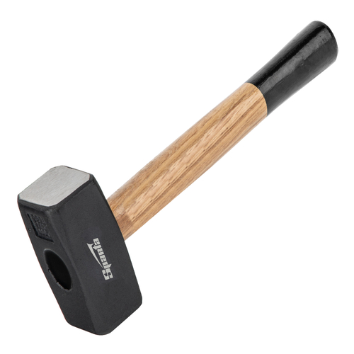 Кувалда, 1500 г, кованая головка, деревянная двухцветная рукоятка Sparta, 10907