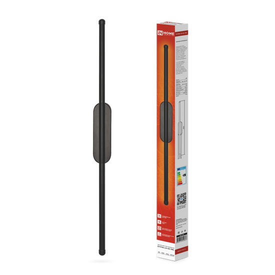 Бра ESTETIKA LUV-60C-30BL 10Вт 3000К 700лм 600х50х25 Черный IN HOME SALE