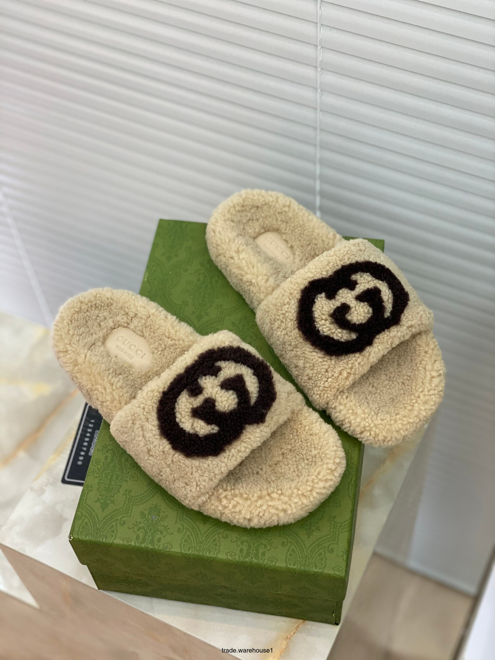 Gucci Wool Slide Sandal