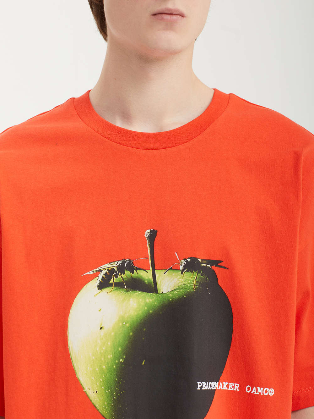 Мужская Футболка Oversize Apple Print
