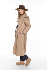 ШЕРСТЯНОЕ ПАЛЬТО-ХАЛАТ