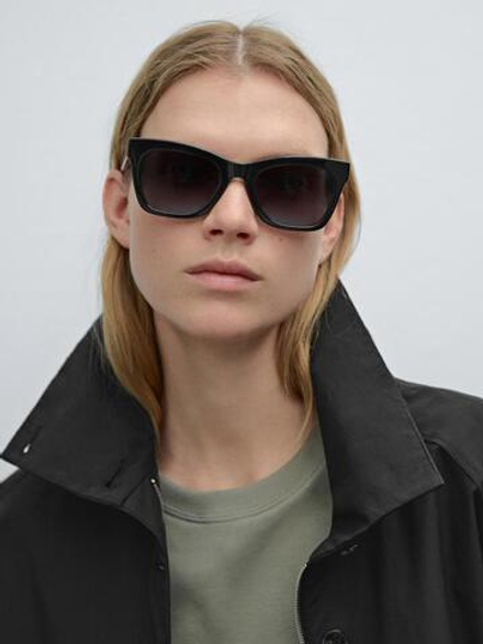 Massimo Dutti Солнцезащитные очки в квадратной оправе, черный