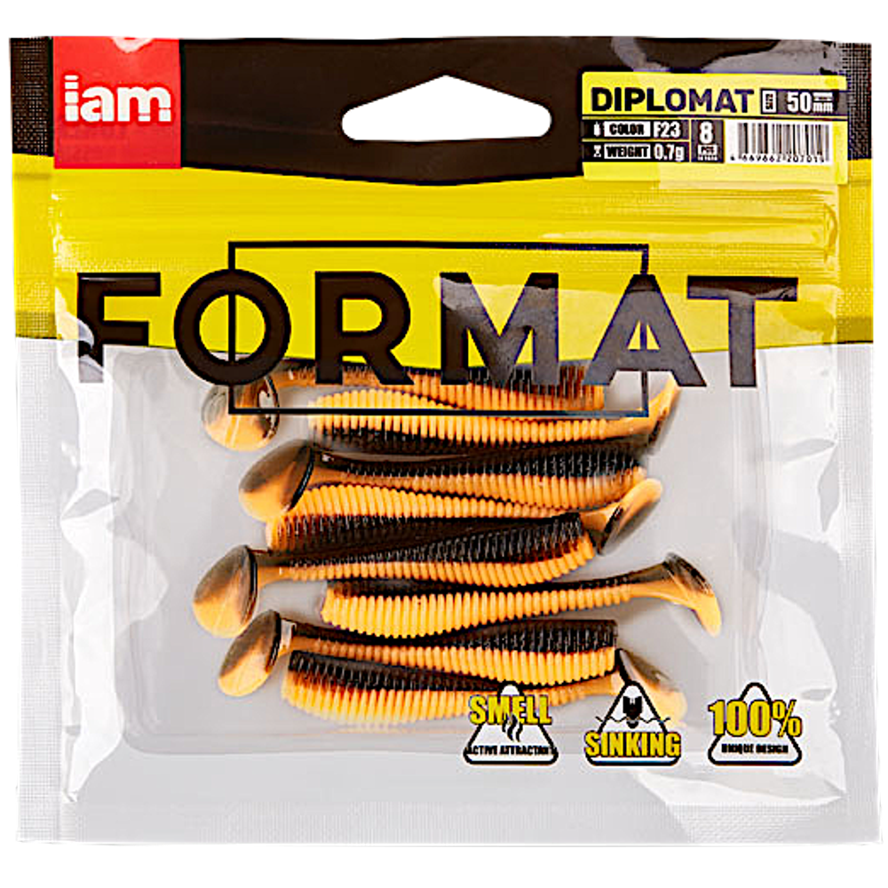 Мягкая приманка IAM Format Diplomat 100мм 6.0г -