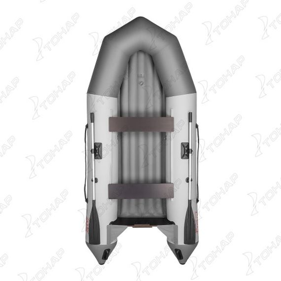 Лодка Тонар Капитан A330 (надувное дно) бело-серый