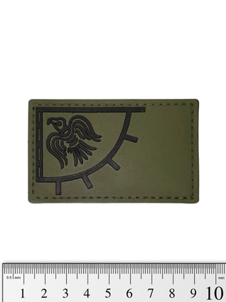 Шеврон Ворон Одина PVC. Олива