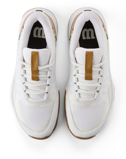 Женские Кроссовки теннисные Wilson Intrigue Tour Clay RG - белый/коричневый/gum1a