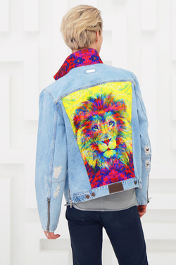 LIGVIANNI Джинсовая куртка Denim Jacket Lion