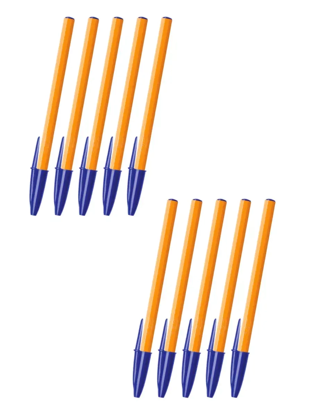 Ручка шариковая FINE ORANGE, 0.8 мм, синяя, 10 шт