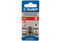 Биты "ЭКСПЕРТ" 2 шт. (25 мм; PH1) Зубр 26011-1-25-2