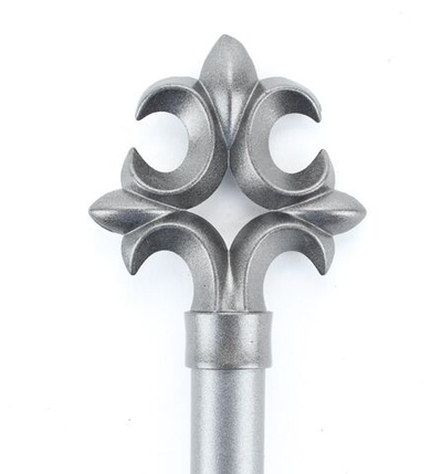 Черная плеть из натуральной кожи в готическом стиле - 60 см. (Цвет: черный с серебристым)