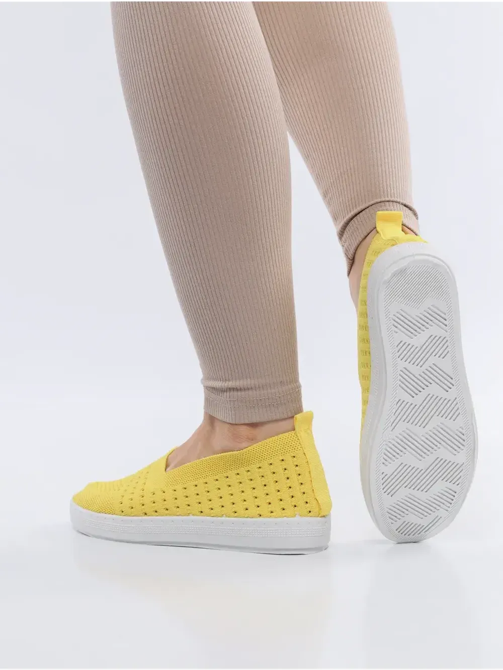 Мокасины летние текстильные