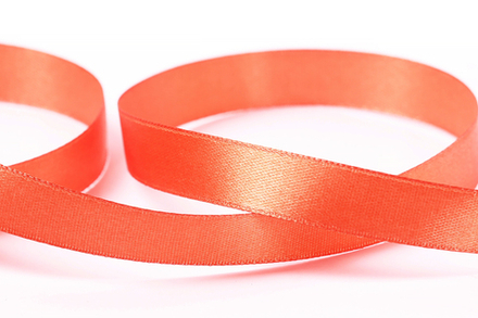 Лента атласная 12 мм "Gamma" №155 св-оранжевый