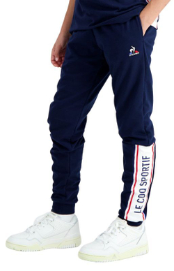 Детские теннисные брюки Le Coq Sportif TRI Pant Slim N°1 SS23 - bleu nuit