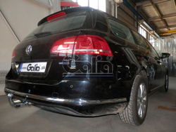 Фаркоп оцинкованный Galia V071C для Volkswagen Passat B6 2005-2010, Passat B7 2010-2015, Passat CC 2012-, Passat Alltrack B7 2012-2015(паспорт и сертификат в комплекте)(без электрики)