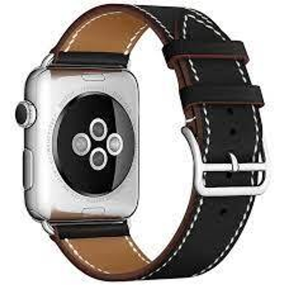 Ремешок Apple Watch,38мм,кожаный,черный