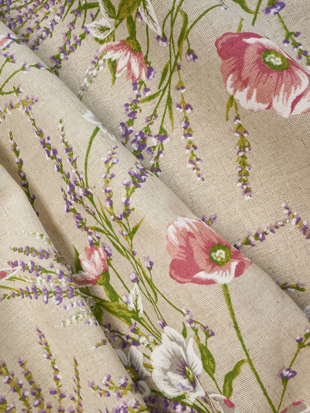 150х90см. Ткань для шитья полулен "ПРОВАНС" хлопколён для шитья, ширина 150см на отрез, плотность 140, лен 30, хлопок 70