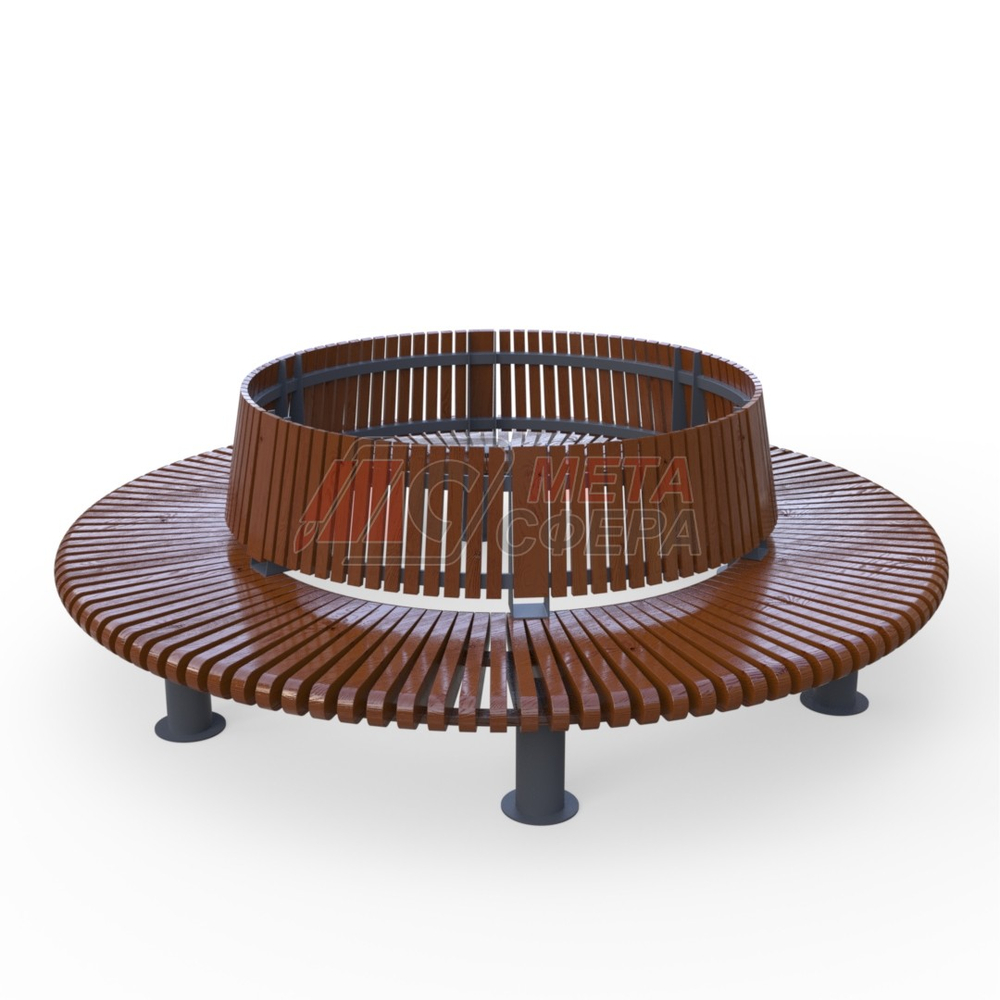 Скамейка Rail Road 01 круг