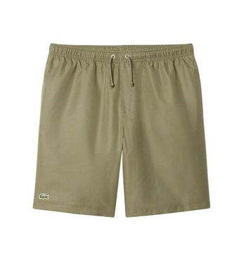 Мужские теннисные шорты Lacoste Lightweight Diamond Taffeta Sport - khaki green