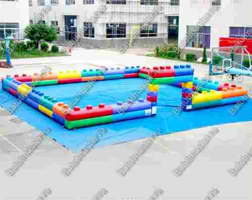 Надувная игровая комната "Лего" размер 7,5*7,5*1,5 м