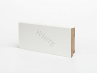 Плинтус напольный белый МДФ W06-80 мм Deartio 80x16x2050 мм