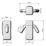 Автоматический белый робот-мастурбатор в виде игрового джойстика Amovibe Game Cup WRM Thrusting Male Masturbator