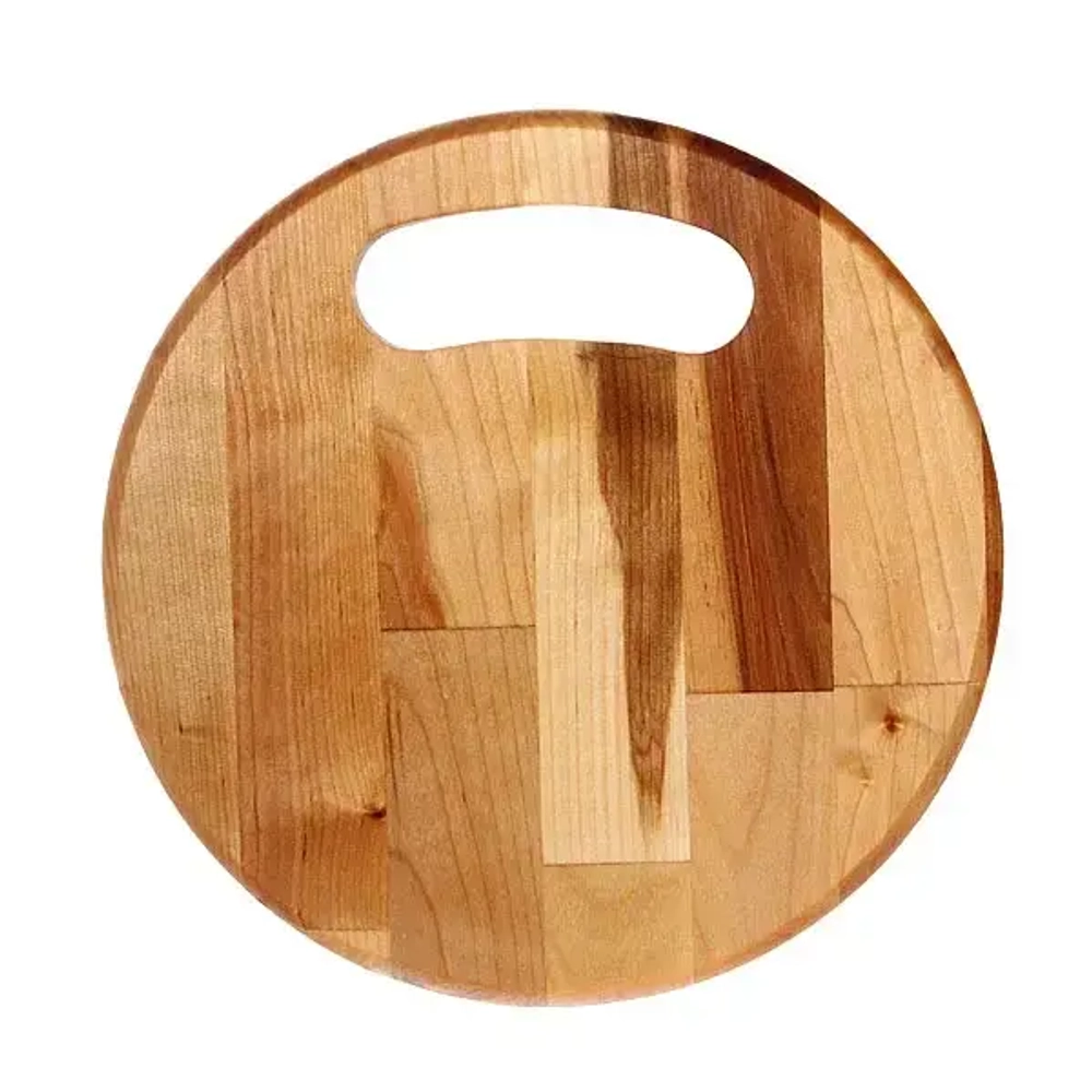 Набор разделочных досок «Круг с ручкой» в кассете 35*1,8см, 30*1,8см,25*1,8см