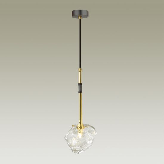 4789/1 LOFT ODL21 671 черный/золотой/прозрачный Подвес G9 1*40W STONO