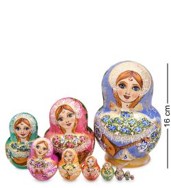 Народные промыслы МР-44/ 4-C Матрешка 10м «Василина»