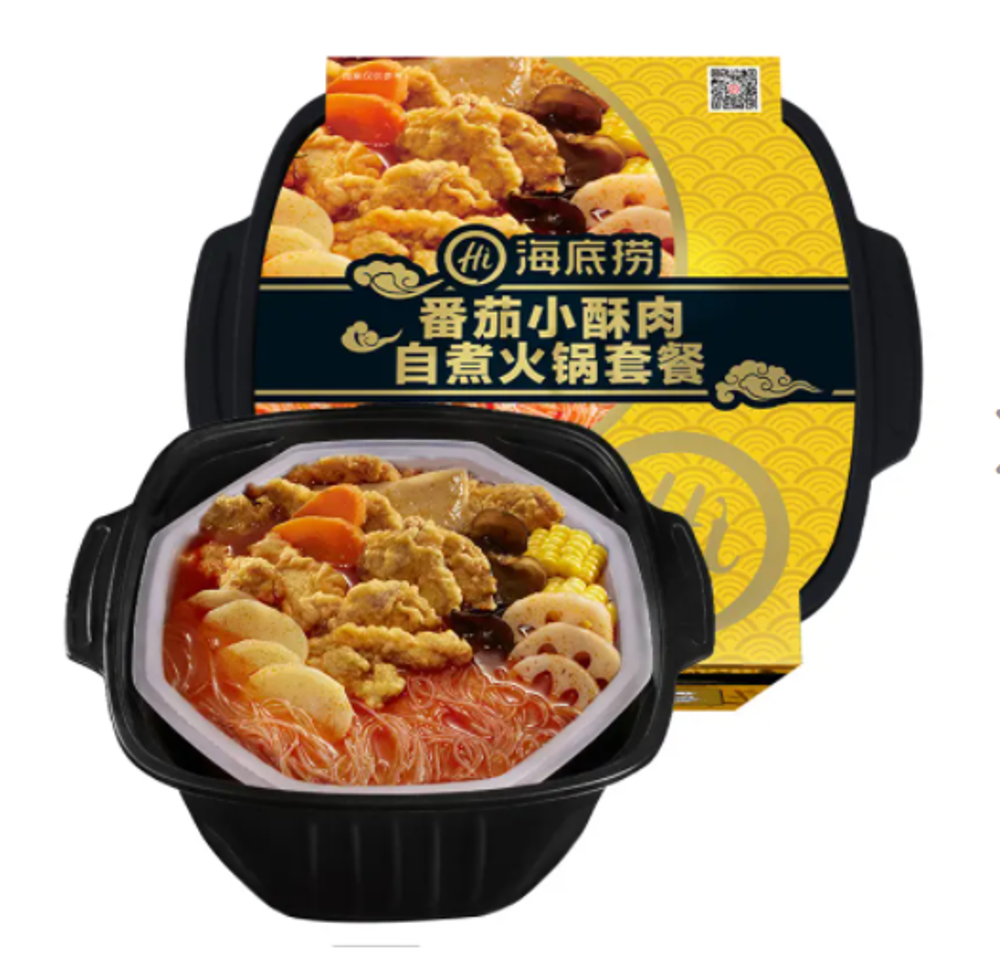 Лапша саморазогревающаяся со вкусом томата и свинины Haidilao 345г
