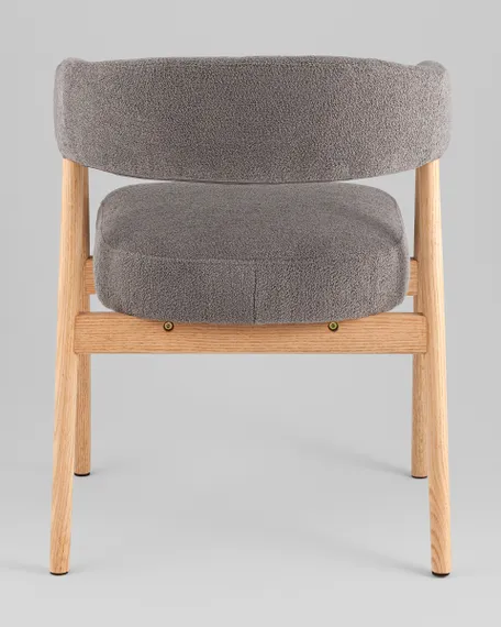 Стул обеденный Zubo с деревянными ножками темно-серый