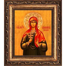 Анфиса (Анфуса) Новая мученица. Икона на холсте.